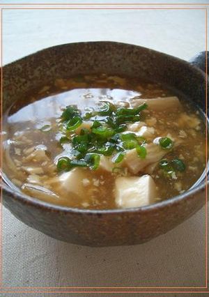 豆腐&きのこのつるりんスープ♪-レシピのメイン写真