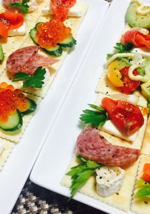 パーティーやおもてなし料理に♡カナッペ-レシピのメイン写真