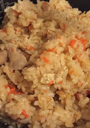 簡単！手抜き炊き込みご飯☆美味いです！-レシピのメイン写真