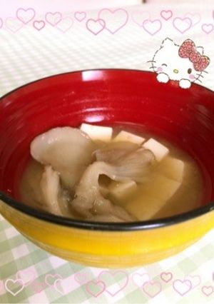舞茸と豆腐の味噌汁〜(o˘◡˘o)♡-レシピのメイン写真