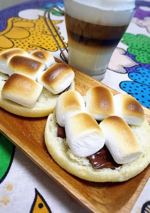 イングリッシュマフィンでチョコマシュマロ-レシピのメイン写真