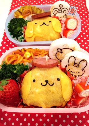 ＊ポムポムプリンのオムライス弁当＊-レシピのメイン写真