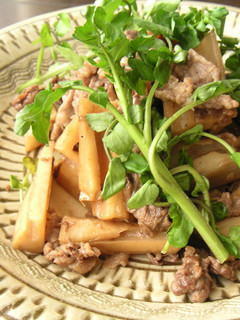 れんこんと牛肉の炒め煮-レシピのメイン写真