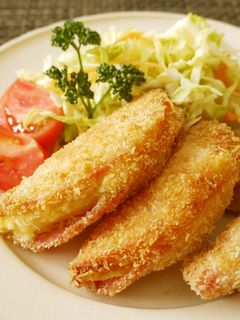 簡単♪揚げないハムカツ(ポテトサンド)-レシピのメイン写真