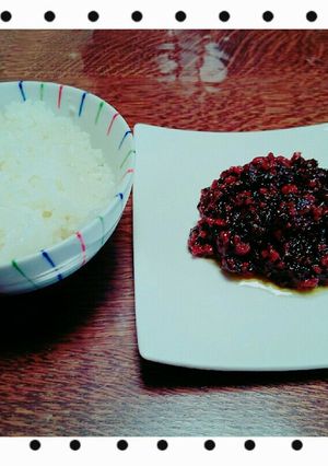 我が家流❗シソ入り肉味噌をどうぞ❗-レシピのメイン写真