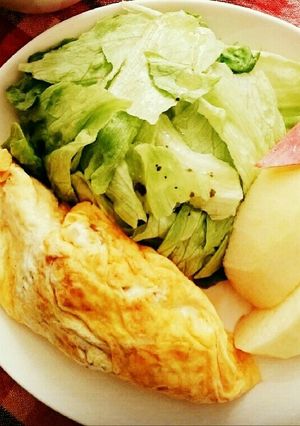 簡単♪さつまいもとチーズのオムレツ-レシピのメイン写真