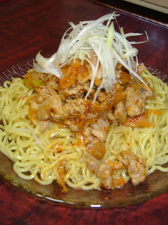 豚キムチ♪の汁なし冷ラーメン☆☆-レシピのメイン写真