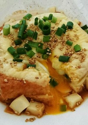 火不要簡単！卵がとろーり厚揚げチーズ-レシピのメイン写真
