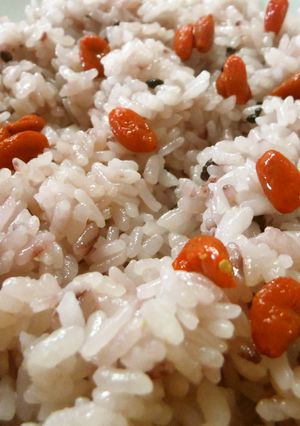 我が家の酢飯♪黒米＆クコの実入り-レシピのメイン写真