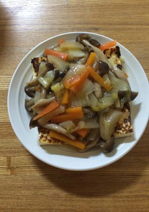 豆腐の甘酢野菜あんかけ-レシピのメイン写真