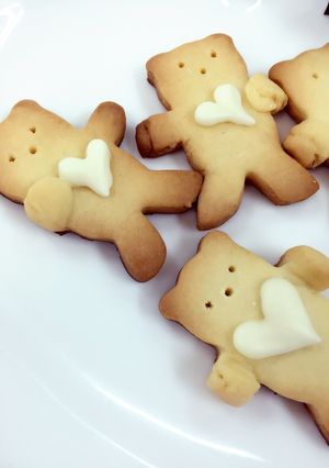 お返しに！ハート抱っこくまちゃんクッキー-レシピのメイン写真