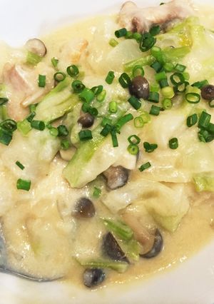 味噌がミソ！鶏肉とカブの和風クリーム煮-レシピのメイン写真