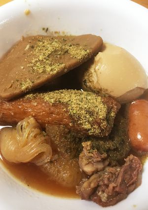 簡単 我が家の静岡おでん 濃いめです。-レシピのメイン写真