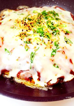 糖質オフなのにビックリうまいお好み焼き-レシピのメイン写真