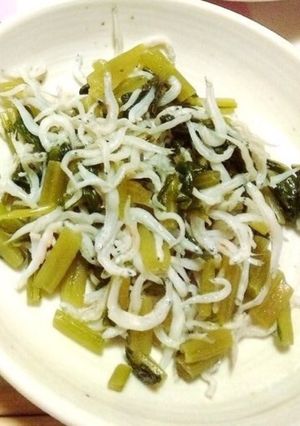 簡単!大根の葉っぱとしらす炒め-レシピのメイン写真