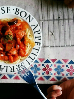 わたしのなすとトマトのパスタ-レシピのメイン写真