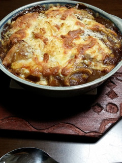 *カレーの残りで焼きカレーうどん*-レシピのメイン写真