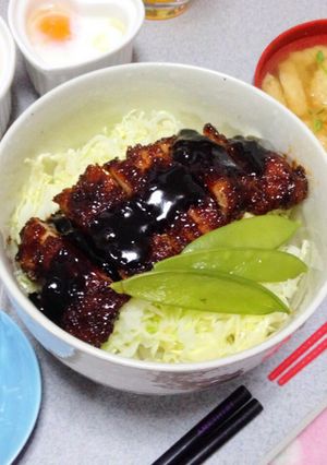 ソースかつ丼♡旦那も絶賛〜！-レシピのメイン写真