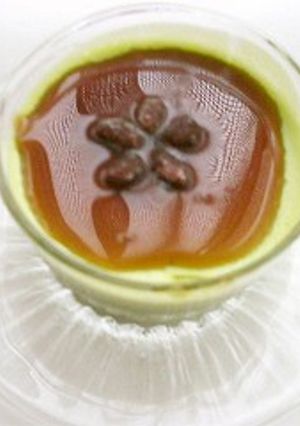 抹茶アイスで★簡単抹茶プリン★黒蜜がけ-レシピのメイン写真