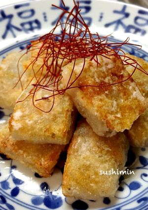 レンジで簡単★中華風★海老入りれんこん餅-レシピのメイン写真