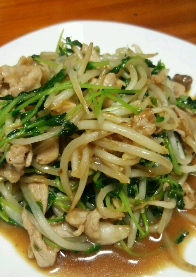 豆苗ともやしのオイスターソース炒め-レシピのメイン写真