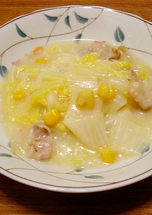 マヨネーズで白菜のクリーム煮風-レシピのメイン写真