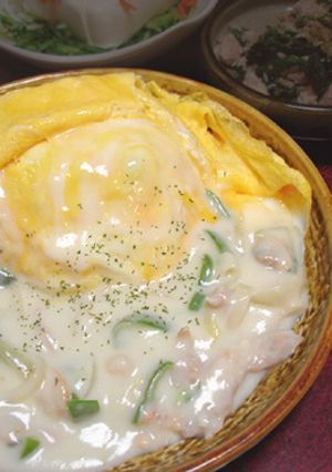残りシチュールーでクリームオムライス！-レシピのメイン写真