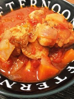 鶏もも肉のトマト煮込み-レシピのメイン写真