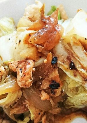 鶏肉とキャベツの味噌炒め-レシピのメイン写真