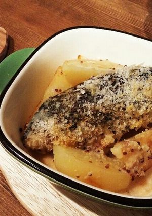鱈とじゃがいもの粒マスタード焼き-レシピのメイン写真