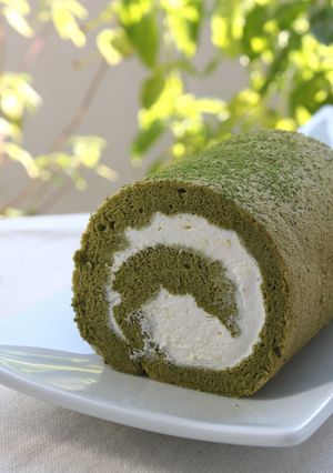 抹茶のロールケーキ-レシピのメイン写真