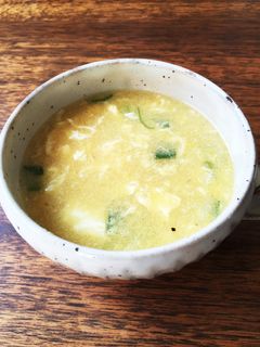 簡単☆コーンクリームと卵の中華風スープ-レシピのメイン写真