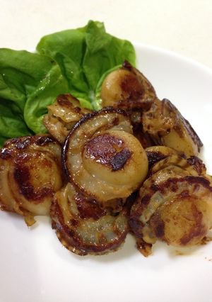 ボイルほたてのバターしょうゆ焼き。-レシピのメイン写真