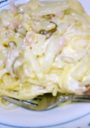 カルボ風クリームパスタ♪-レシピのメイン写真