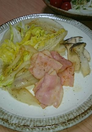 帰りの遅い旦那さんに白菜こんがり焼き-レシピのメイン写真