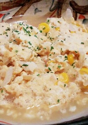 簡単レンチン！豆腐と卵でふんわりん♪-レシピのメイン写真