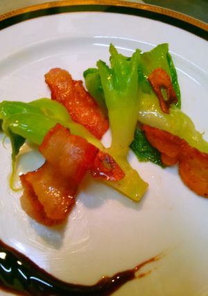 つぼみ菜とベーコンのソテー-レシピのメイン写真