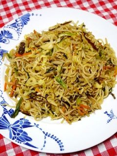 簡単!しらす昆布野菜炒めの焼きそば-レシピのメイン写真