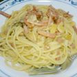 急いでパスタ!酒粕入り✩