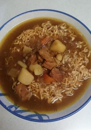 簡単！残ったカレーでラーメン-レシピのメイン写真