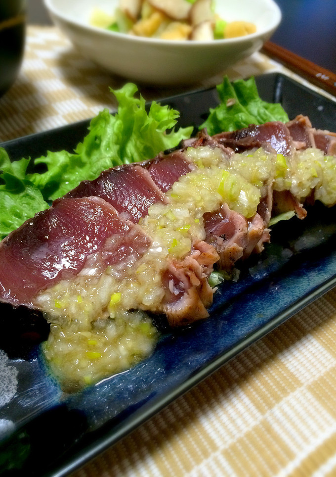 鰹のたたきネギ塩ソース-レシピのメイン写真