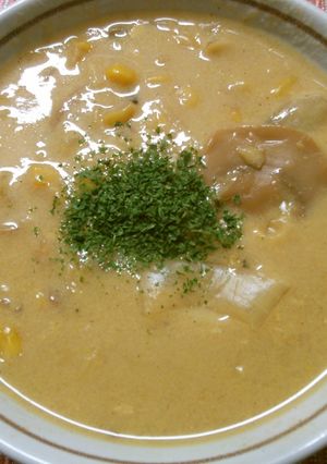 簡単ランチ♪コラーゲン入りのコーンスープ-レシピのメイン写真