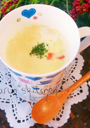 食べる野菜の♡ワンカップクリームスープ-レシピのメイン写真