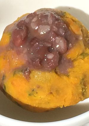 かぼちゃサラダ♪ おしるこ風味♪-レシピのメイン写真