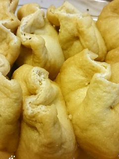 鶏ひき肉と豆腐の巾着煮-レシピのメイン写真