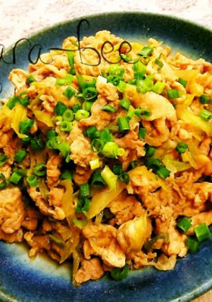 お肉やわらか♡豚こまと長ネギの生姜焼き-レシピのメイン写真
