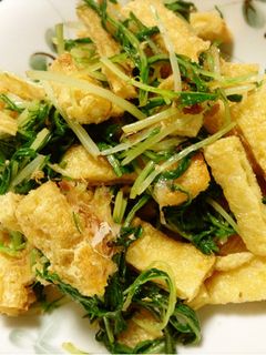 油揚げと水菜のサラダ-レシピのメイン写真