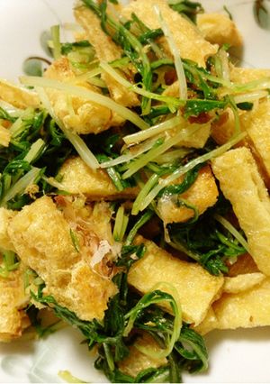 油揚げと水菜のサラダ-レシピのメイン写真
