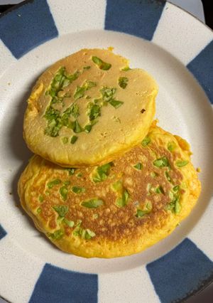 子ども爆食べ、そら豆と人参のホットケーキ-レシピのメイン写真
