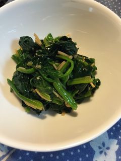 ほうれん草のなめたけ和え-レシピのメイン写真